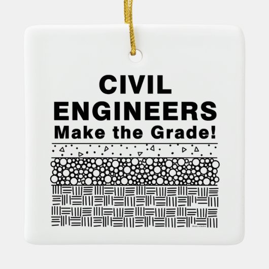 Zivile Ingenieure machen die Note Keramikornament (Vorderseite)