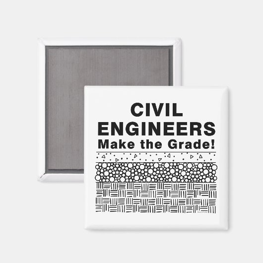 Zivile Ingenieure machen die Note Magnet (Vorderseite/Rückseite)