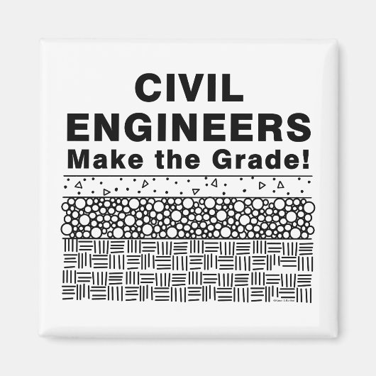 Zivile Ingenieure machen die Note Magnet (Vorne)