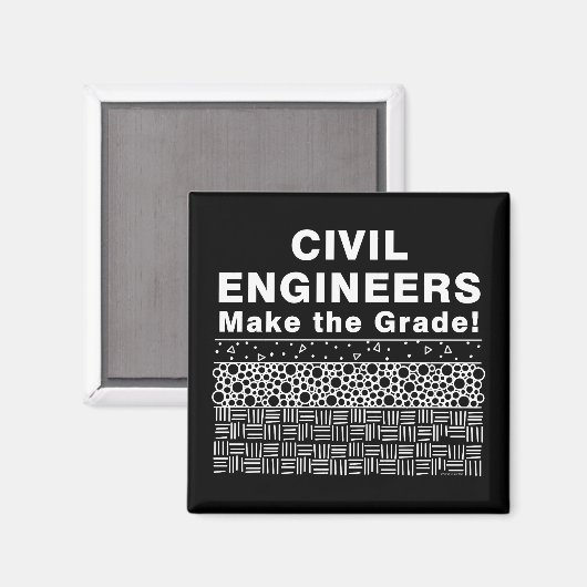 Zivile Ingenieure machen die Note Magnet (Vorderseite/Rückseite)