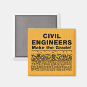 Zivile Ingenieure machen die Note Magnet (Vorderseite/Rückseite)