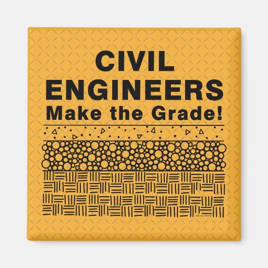 Zivile Ingenieure machen die Note Magnet (Vorne)