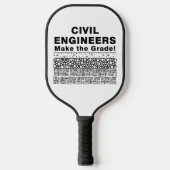 Zivile Ingenieure machen die Note Pickleball Schläger (Vorderseite)