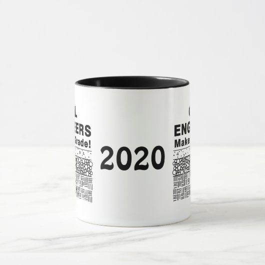 Zivile Ingenieure machen die Note Tasse (Zentrum)