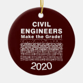 Zivile Ingenieure machen die Stufe Keramik Ornament (Vorne)