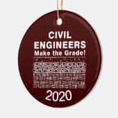 Zivile Ingenieure machen die Stufe Keramik Ornament (Links)