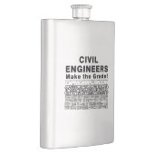 Zivile Ingenieure machen die Tasse der Stufe Flachmann (Rechts)