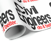 Zivile Ingenieure machen es besser Geschenkpapier (Rolleneckpunkt)