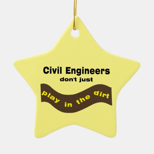 Zivile Ingenieure spielen Keramik Ornament (Vorne)