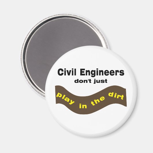 Zivile Ingenieure spielen Magnet (Vorderseite/Rückseite)