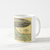 Zivile Kriegs-Ära-Karte von Vicksburg Mississippi Kaffeetasse (VorderseiteRechts)