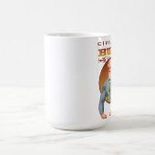 Zivile Kriegs-Büffelleder-Lee-Tasse--Nerdtastic Kaffeetasse (Mittel)