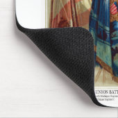 Zivile Kriegs-Kampf-Flaggen no.6 Mousepad (Ecke)