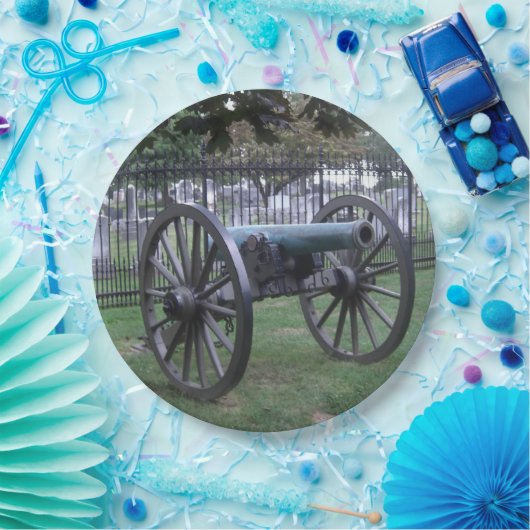Zivile Kriegs-Kanone Gettysburg Pappteller (Party)