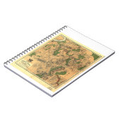 Zivile Kriegs-Karte des Schlachtfeldes von Notizblock (Linke Seite)