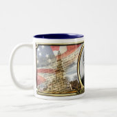 Zivile Kriegs-Tasse Präsidenten-Abraham Lincoln Zweifarbige Tasse (Links)