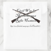 zivile Kriegs- und Relikt-Jäger Rechteckiger Aufkleber (Tasche)