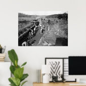 Zivile Kriegsbahn in Clifton, Virginia, 1863 Poster (Heimbüro)