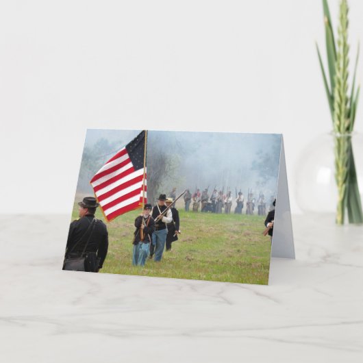 Zivile Kriegserneuerung - Flag Boy - Grußkarte Karte (Vorderseite)