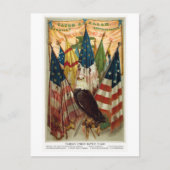 Zivile Kriegsgefechtsflaggen Nr. 1 Postkarte (Vorderseite)