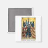 Zivile Kriegsgefechtsflaggen Nr. 3 Magnet (Vorderseite/Rückseite)