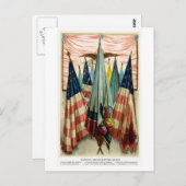 Zivile Kriegsgefechtsflaggen Nr. 5 Postkarte (Vorne/Hinten)
