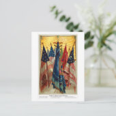 Zivile Kriegsgefechtsflaggen Nr. 6 Postkarte (Stehend Vorderseite)