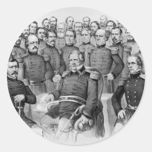 Zivile Kriegsgeneräle der Aufkleber der Gewerkscha (Vorderseite)