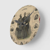 Zivile Kriegsheld Runde Wanduhr (Winkel)