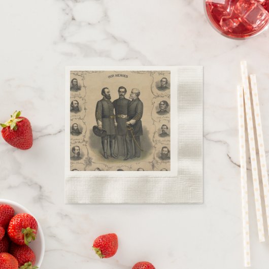 Zivile Kriegshelden 🛡️ Feier Serviette (Beispiel)