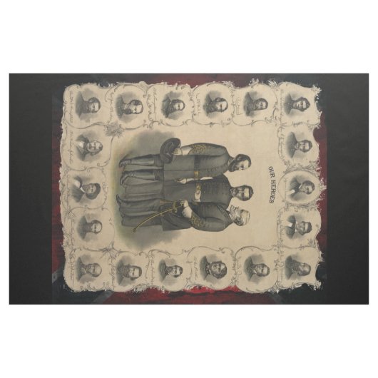 Zivile Kriegshelden 🎖️ US-Konföderate Generals Stoff (Yard (91,4 cm))