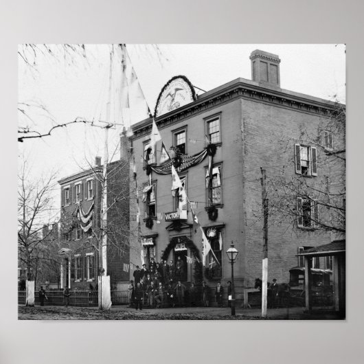 Zivile Kriegskleidung, 1865 Poster (Vorne)