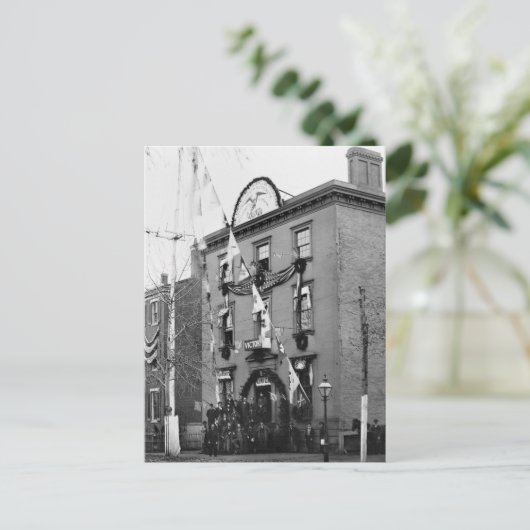 Zivile Kriegskleidung, 1865 Postkarte (Stehend Vorderseite)