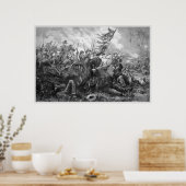 Zivile Kriegsschlacht Poster (Küche)