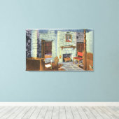 Zivile Kriegszeit 18 Pounders en Barbette Leinwanddruck (Insitu (Holzboden))