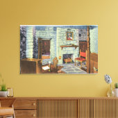 Zivile Kriegszeit 18 Pounders en Barbette Leinwanddruck (Insitu (Wohnzimmer))