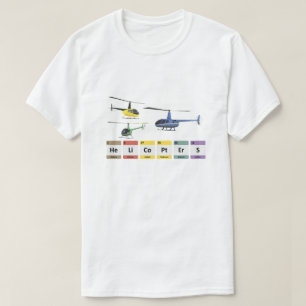 Zivile leichte Hubschrauber Chemie T-Shirt