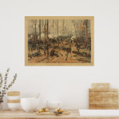 Zivile Schlacht von Shiloh durch Thur de Thulstrup Poster (Küche)