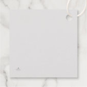 Zivile Trauung Nicht-traditionelle Hochzeit Geschenkanhänger (Rückseite)