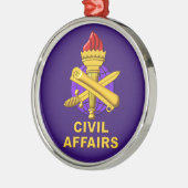 Zivile Weihnachten Ornament Aus Metall (Links)