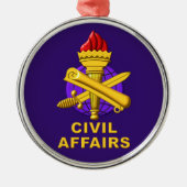 Zivile Weihnachten Ornament Aus Metall (Vorne)