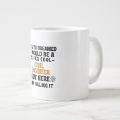 ZIVILER ANTRIEB Jumbo-Tasse (Vorderseite Rechts)