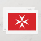 Ziviler Beitritt Maltas Postkarte (Vorne/Hinten)