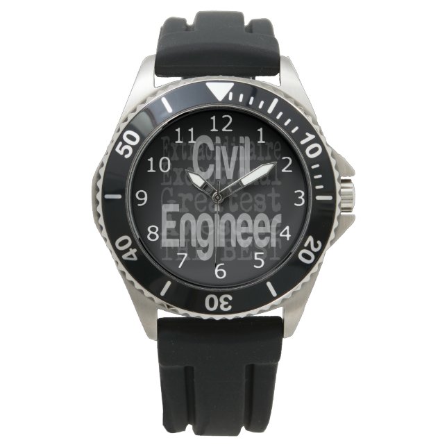 Ziviler Ingenieur Armbanduhr (Vorderseite)