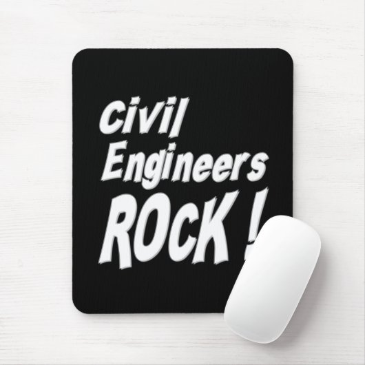 Ziviler Ingenieur-Felsen! Mousepad (Mit Mouse)