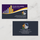 Ziviler Ingenieur für  Bauweise Visitenkarte (Vorne/Hinten)