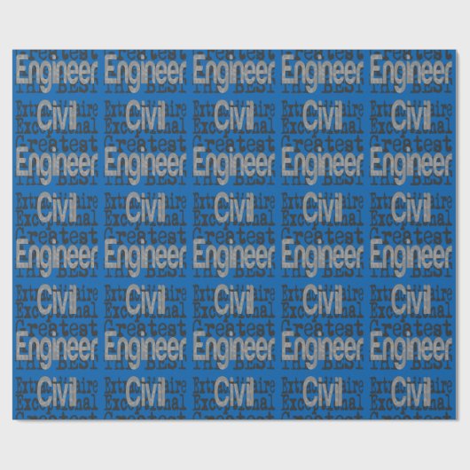 Ziviler Ingenieur Geschenkpapier (Flach)