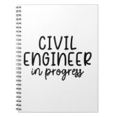 Ziviler Ingenieur im Gange Notizblock (Vorderseite)
