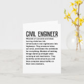 Ziviler Ingenieur Karte (Gelbe Blume)