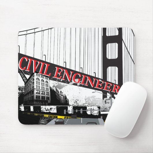 Ziviler Ingenieur Mousepad (Mit Mouse)